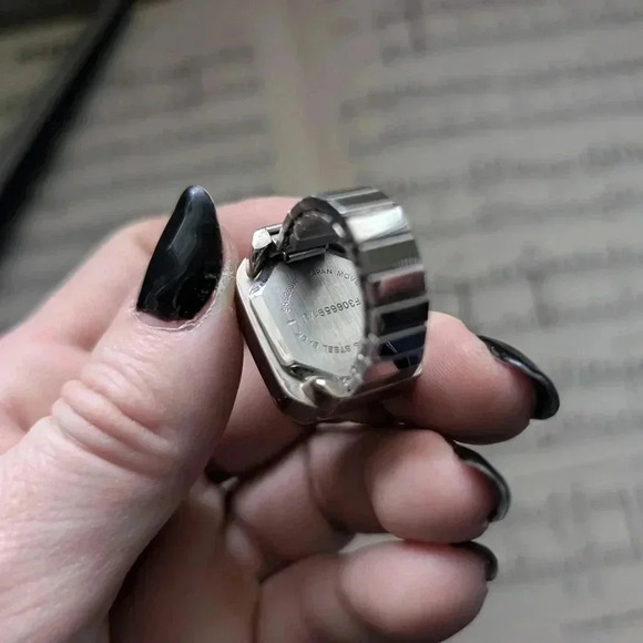 Silver and Blue Ring Watch - Picture 6 of 15